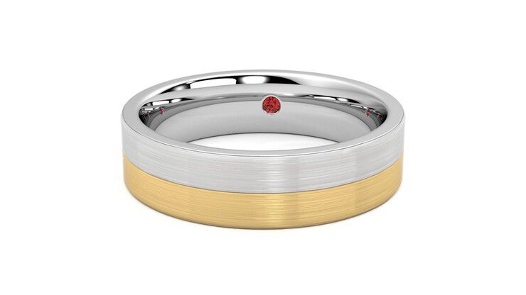 Taylor & Hart Hickory Wedding Ring 360 degree image 28
