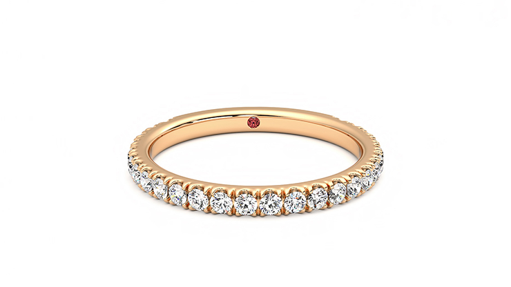 Taylor & Hart Hyacinth Wedding Ring 360 degree image 1