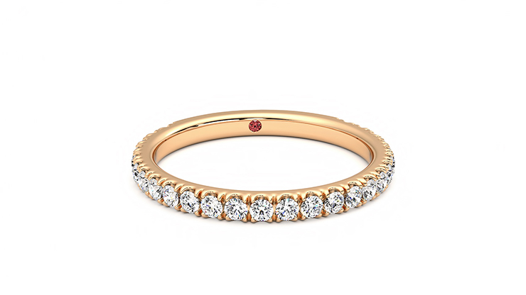 Taylor & Hart Hyacinth Wedding Ring 360 degree image 2