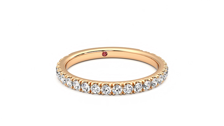 Taylor & Hart Hyacinth Wedding Ring 360 degree image 3