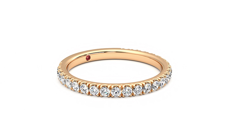 Taylor & Hart Hyacinth Wedding Ring 360 degree image 6