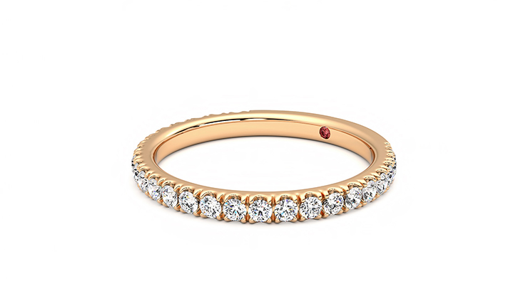 Taylor & Hart Hyacinth Wedding Ring 360 degree image 24