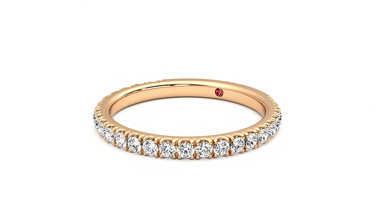 Taylor & Hart Hyacinth Wedding Ring 360 degree image 25