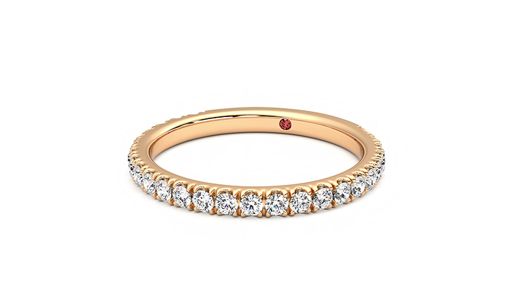 Taylor & Hart Hyacinth Wedding Ring 360 degree image 26