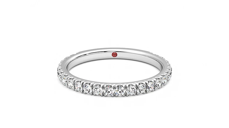 Taylor & Hart Hyacinth Platinum Wedding Ring 360 detail 01