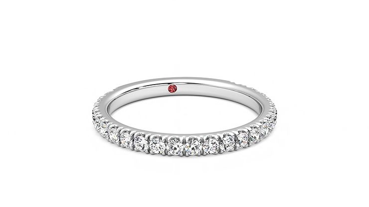 Taylor & Hart Hyacinth Wedding Ring 360 degree image 3