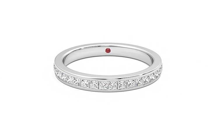Taylor & Hart Iris Wedding Ring 360 degree image 0