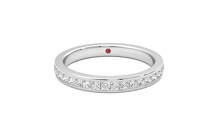 Taylor & Hart Iris Wedding Ring 360 degree image 1