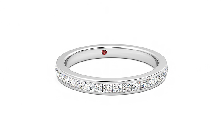 Taylor & Hart Iris Wedding Ring 360 degree image 3