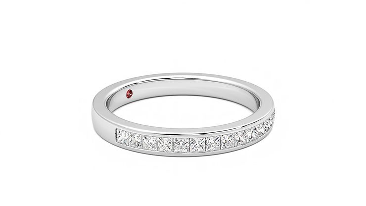 Taylor & Hart Iris Wedding Ring 360 degree image 7