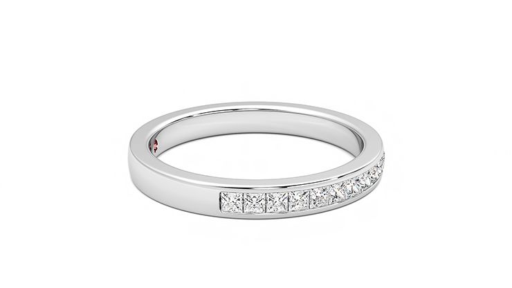 Taylor & Hart Iris Wedding Ring 360 degree image 9