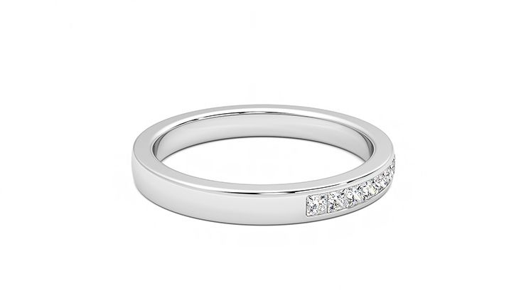 Taylor & Hart Iris Wedding Ring 360 degree image 11