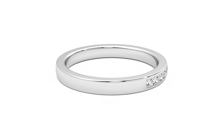 Taylor & Hart Iris Wedding Ring 360 degree image 12