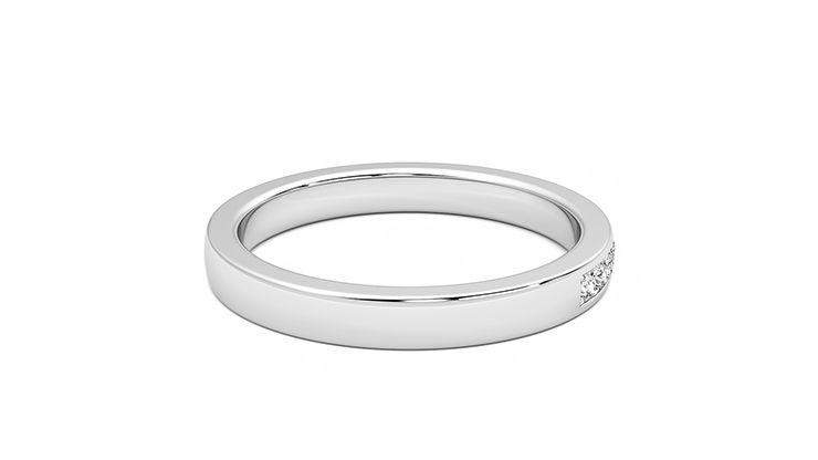 Taylor & Hart Iris Wedding Ring 360 degree image 13
