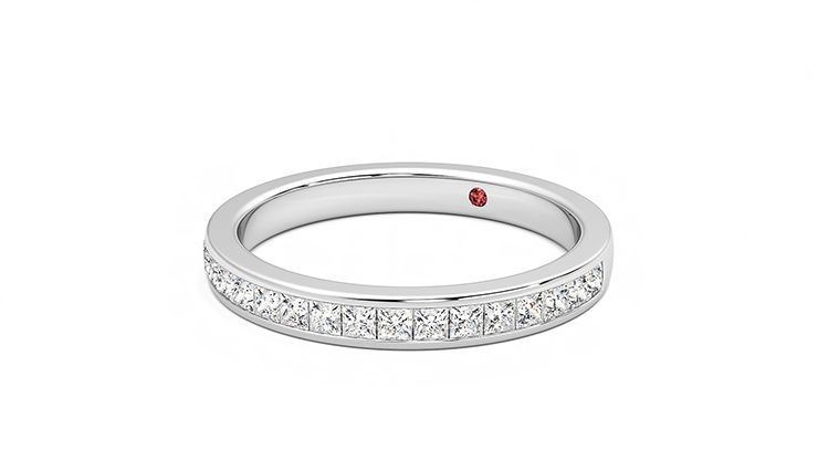 Taylor & Hart Iris Wedding Ring 360 degree image 25