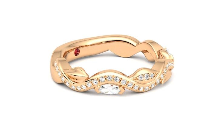 Taylor & Hart Lapelis Wedding Ring 360 degree image 7