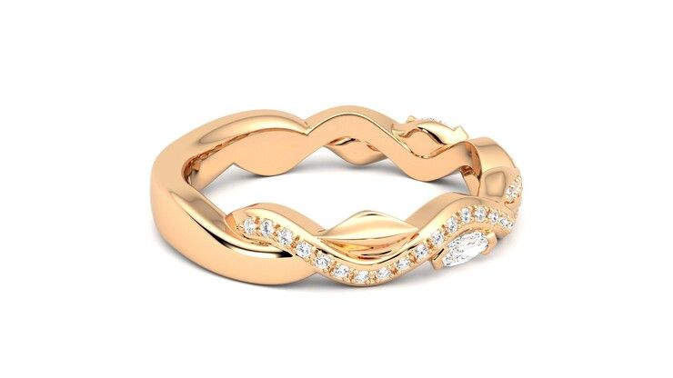Taylor & Hart Lapelis Wedding Ring 360 degree image 10