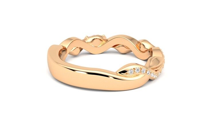 Taylor & Hart Lapelis Wedding Ring 360 degree image 13