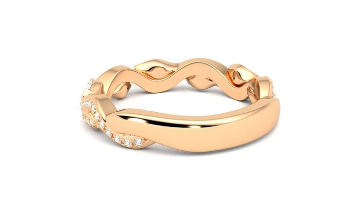 Taylor & Hart Lapelis Wedding Ring 360 degree image 17