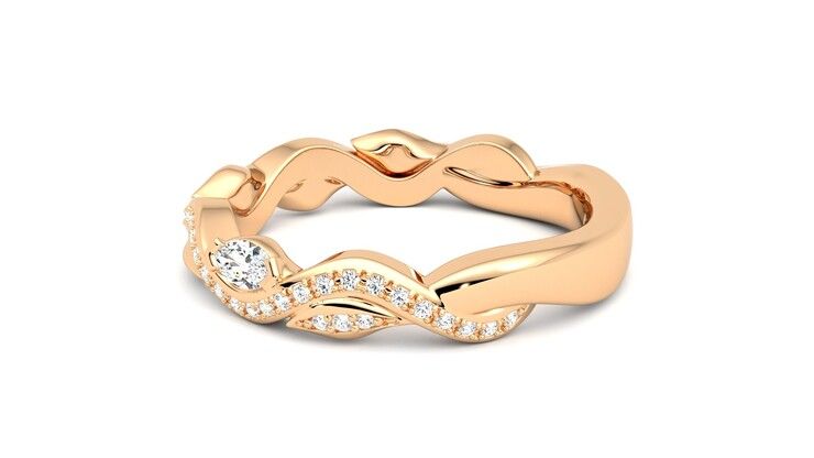 Taylor & Hart Lapelis Wedding Ring 360 degree image 20