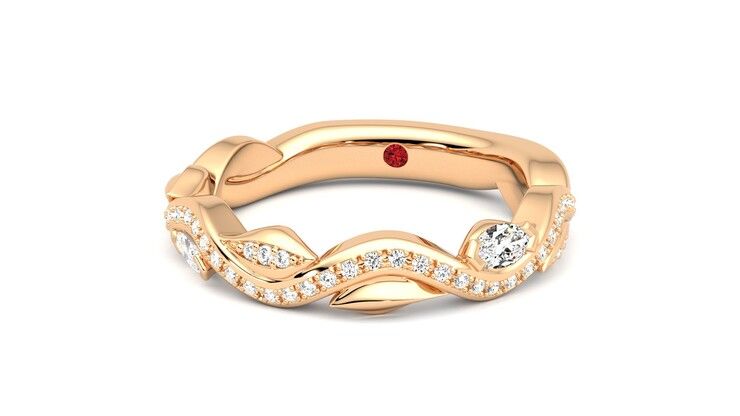 Taylor & Hart Lapelis Wedding Ring 360 degree image 27