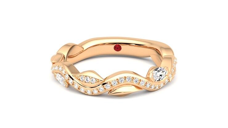 Taylor & Hart Lapelis Wedding Ring 360 degree image 28