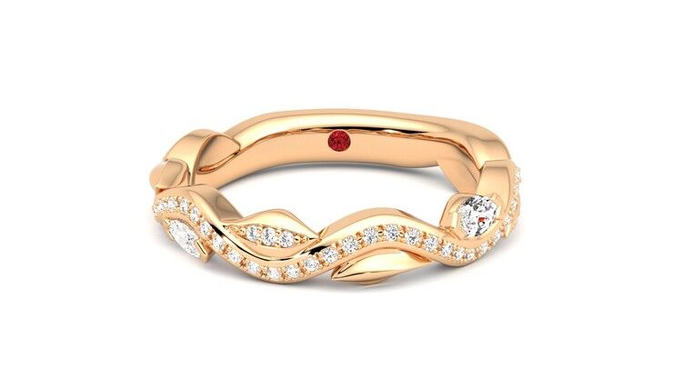 Taylor & Hart Lapelis Wedding Ring 360 degree image 29