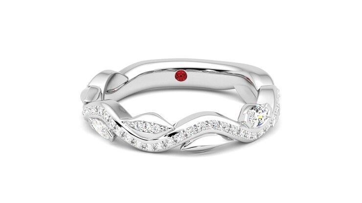 Taylor & Hart Lapelis Wedding Ring 360 degree image 0