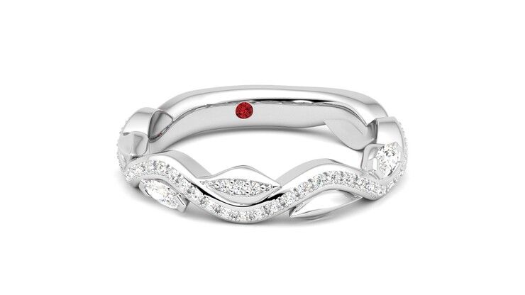 Taylor & Hart Lapelis Wedding Ring 360 degree image 3