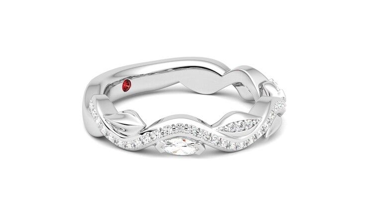 Taylor & Hart Lapelis Wedding Ring 360 degree image 7