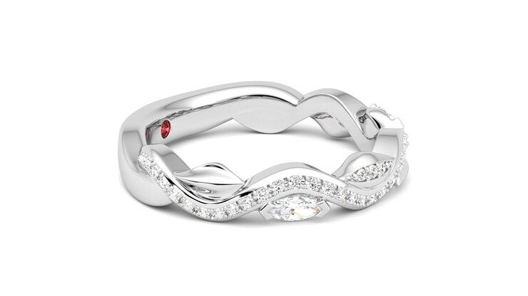 Taylor & Hart Lapelis Wedding Ring 360 degree image 8
