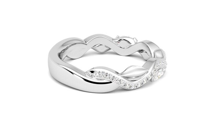 Taylor & Hart Lapelis Wedding Ring 360 degree image 11