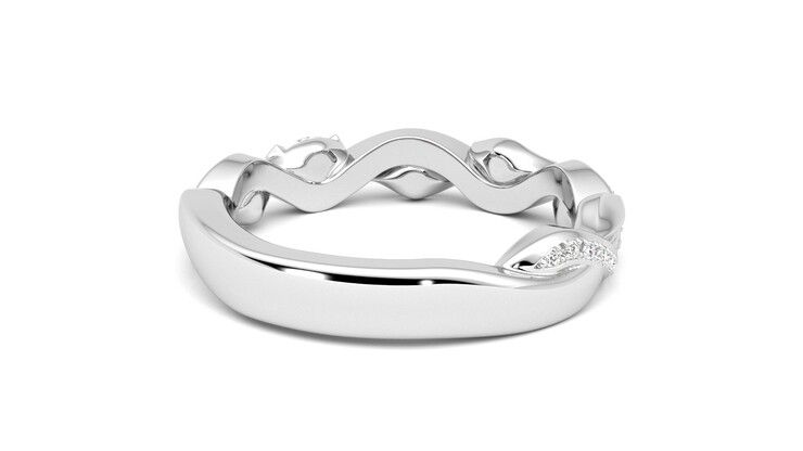 Taylor & Hart Lapelis Wedding Ring 360 degree image 14