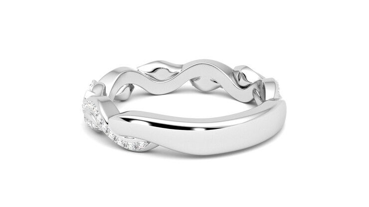 Taylor & Hart Lapelis Wedding Ring 360 degree image 17