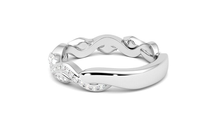 Taylor & Hart Lapelis Wedding Ring 360 degree image 18