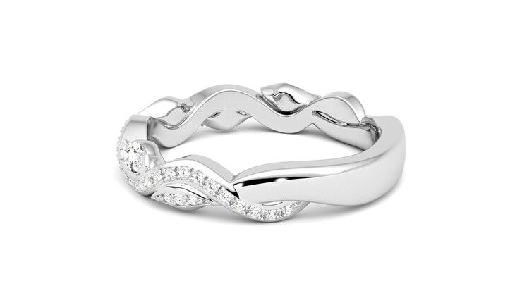 Taylor & Hart Lapelis Wedding Ring 360 degree image 19
