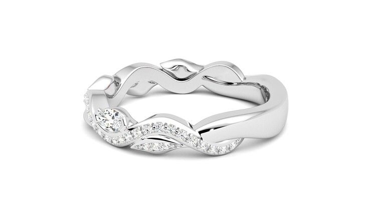 Taylor & Hart Lapelis Wedding Ring 360 degree image 20