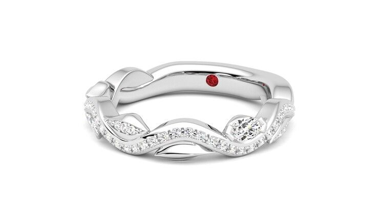 Taylor & Hart Lapelis Wedding Ring 360 degree image 26