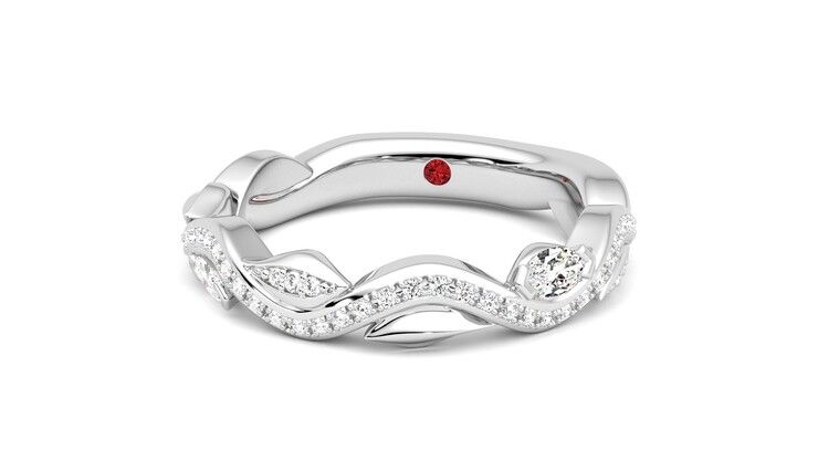 Taylor & Hart Lapelis Wedding Ring 360 degree image 27