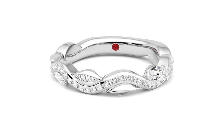 Taylor & Hart Lapelis Wedding Ring 360 degree image 28