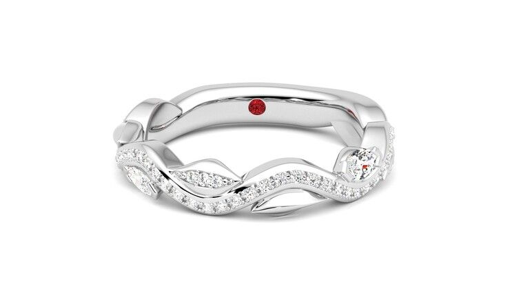 Taylor & Hart Lapelis Wedding Ring 360 degree image 29