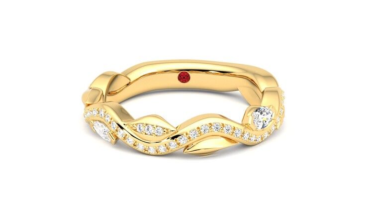 Taylor & Hart Lapelis Wedding Ring 360 degree image 0