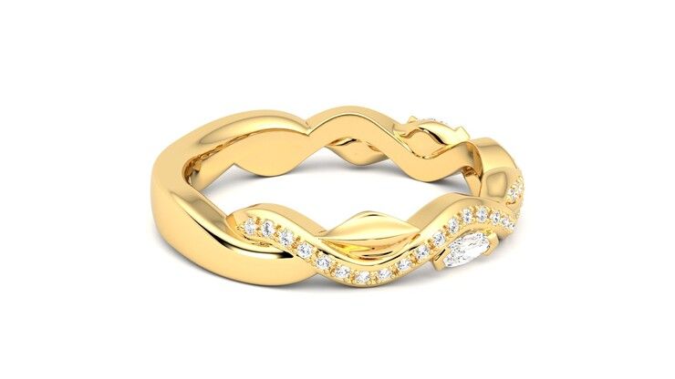 Taylor & Hart Lapelis Wedding Ring 360 degree image 10