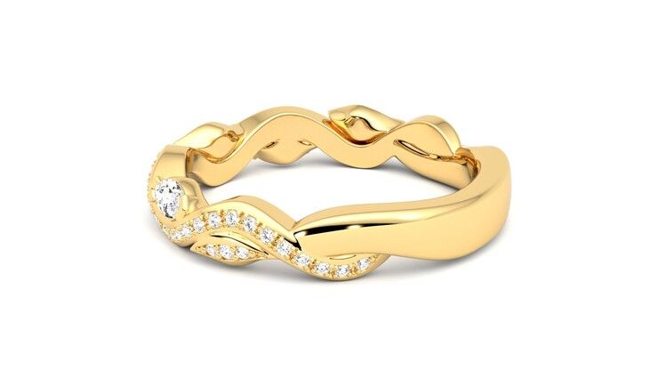 Taylor & Hart Lapelis Wedding Ring 360 degree image 19