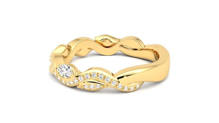 Taylor & Hart Lapelis Wedding Ring 360 degree image 20
