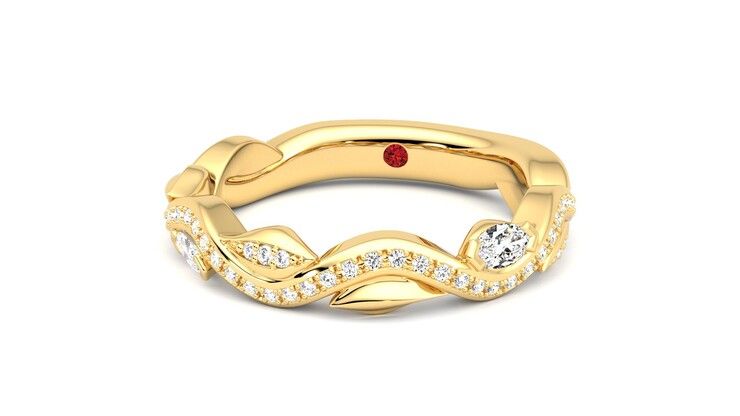 Taylor & Hart Lapelis Wedding Ring 360 degree image 27