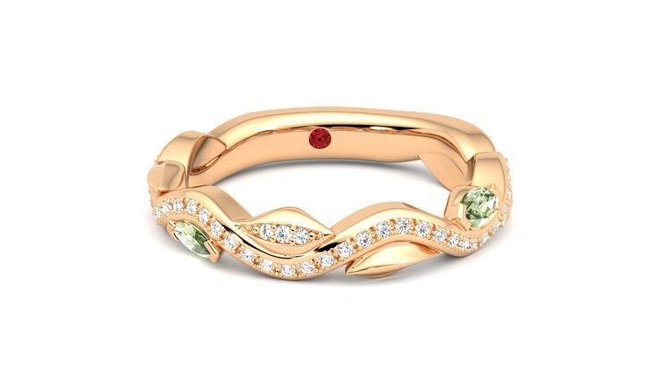 Taylor & Hart Lapelis Wedding Ring 360 degree image 2