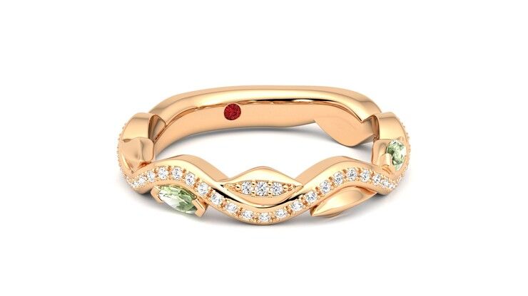 Taylor & Hart Lapelis Wedding Ring 360 degree image 4