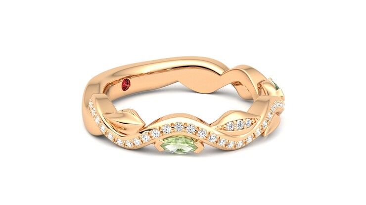 Taylor & Hart Lapelis Wedding Ring 360 degree image 7