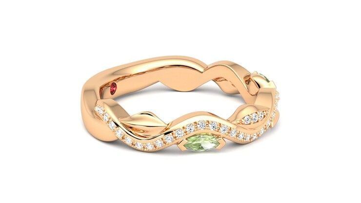 Taylor & Hart Lapelis Wedding Ring 360 degree image 8